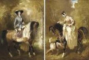Deux Amazones by Alfred De Dreux