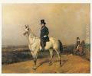 Portrait De Rainbeaux, Ecuyer De L'empereur Napoleon Iii by Alfred De Dreux