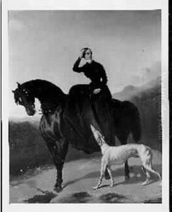 La Duchesse D'a... A Cheval by Alfred De Dreux