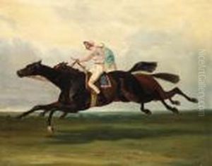 Racing To The Finish by Alfred De Dreux
