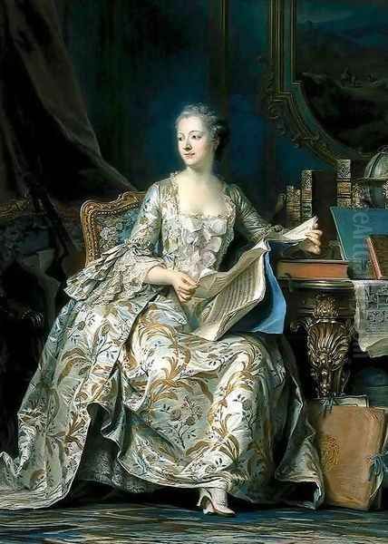 Portrait of the Marquise de Pompadour by Maurice Quentin de La Tour