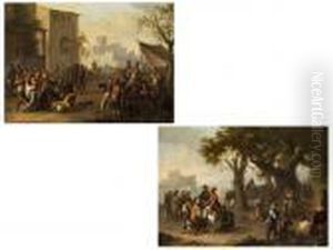 Gesellschaftsbilder Vor Der Stadt by Franz Ferg