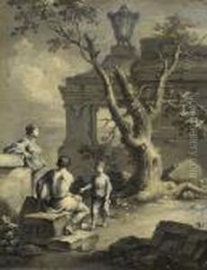 Bukolische Szene by Franz Ferg