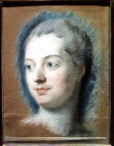 Portrait of Madame de Pompadour 1721-64 1752 by Maurice Quentin de La Tour