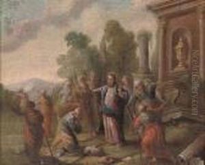 Christ Preaching by Franz Ferg