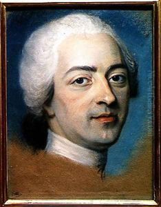 Louis XV 1710-74 King of France and Navarre, after 1730 by Maurice Quentin de La Tour