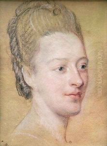 Portrait of Isabelle de Charriere 1740-1805 Belle de Zuylen, 1766 by Maurice Quentin de La Tour