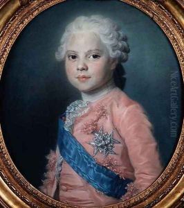 Portrait of Louis of France 1755-1824 Count of Provence and future King Louis XVIII by Maurice Quentin de La Tour