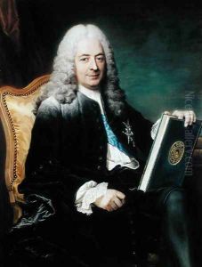 Portrait of Philibert Orry 1689-1747 Comte de Vignory by Maurice Quentin de La Tour