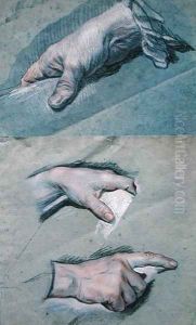 Study of the Hands of a Man