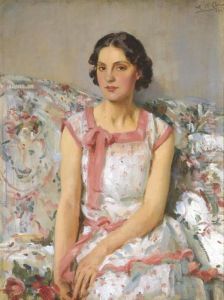 Portrait Of Clare Collins by Wilfred Gabriel De Glehn