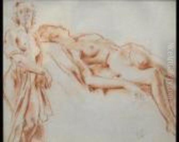 Two Female Nudes - view 1