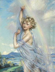 Mavis Yorke Dancing In "where The Rainbow Ends" by Wilfred Gabriel De Glehn