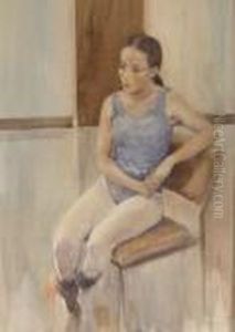 Portrait Of A Seated Young Dancer