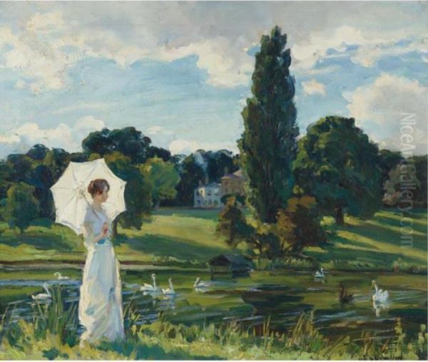 Lynn Fontanne By The Thames - view 1