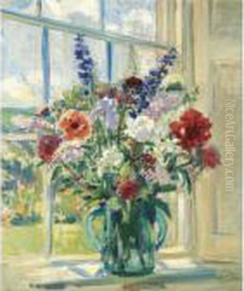 Flowers On A Window Ledge - view 1