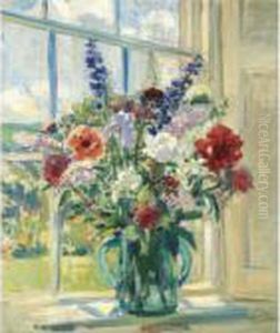 Flowers On A Window Ledge Flowers On A Window Ledge