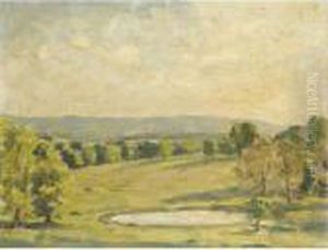 The South Downs by Wilfred Gabriel De Glehn