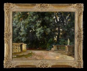 The Park, Villa Torlonia, Frascati by Wilfred Gabriel De Glehn