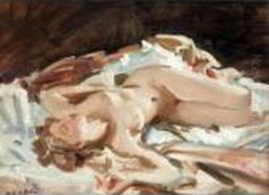 Nude Study In Sleep by Wilfred Gabriel De Glehn