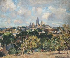 A Distant View Over Coutances, France