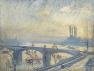 The Thames At Cheyne Walk by Wilfred Gabriel De Glehn