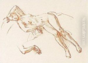 Reclining Nude And Hand Study Reclining Nude And Hand Study