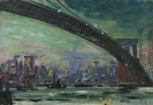 Brooklyn Bridge by Wilfred Gabriel De Glehn