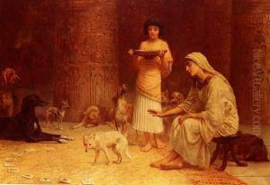 Preparing For The Festival Of Anubis by Edwin Longsden Long