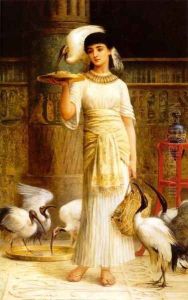 Ale the Attendant of the Sacred Ibis in the Temple of Isis by Edwin Longsden Long