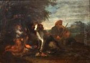 Chasseur Au Repos Avec Son Trophee by Adriaen de Gryef