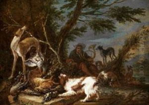 Ende Der Hasenjagd Mit Hunden