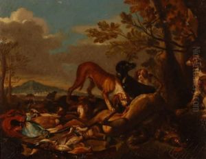 Hounds With The Catch by Adriaen de Gryef