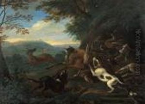 Jachttafereel
Panneau by Adriaen de Gryef