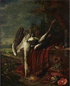 Still Life With Game And Fruit by Adriaen de Gryef