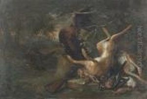 Zwei Jadgstillleben. by Adriaen de Gryef