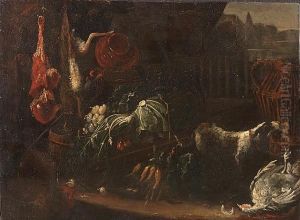A Kitchen Yard Still Life With A Hound A Kitchen Yard Still Life With A Hound
