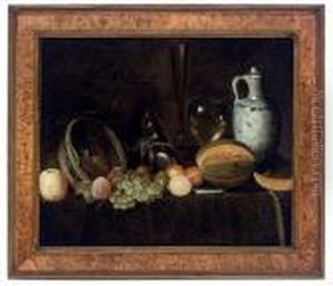An Upturned Basket by Jan Davidsz De Heem