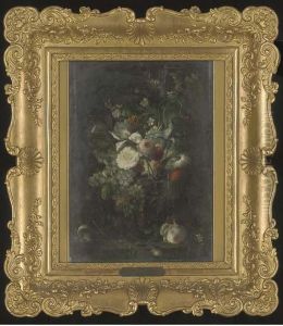 White And Pink Roses by Jan Davidsz De Heem