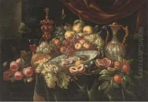 A Ewer, A Silver-gilt Cup And Cover, A Roemer Of Wine