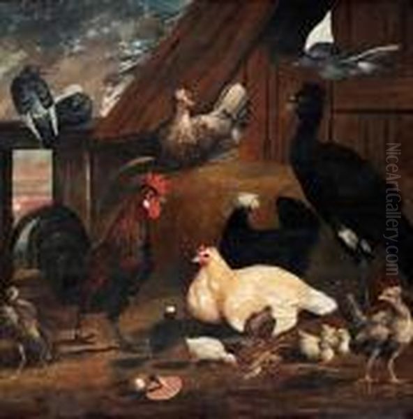 Still Life With Hens - view 1
