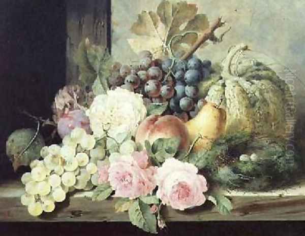 Still Life with Roses and Fruit - view 1
