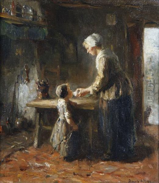 Mother And Child In An Interior - view 1