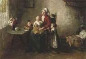 Tea Time by Bernard Johann De Hoog