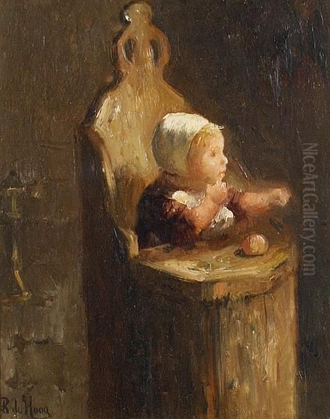Portrait Of A Baby In A High Chair - view 1
