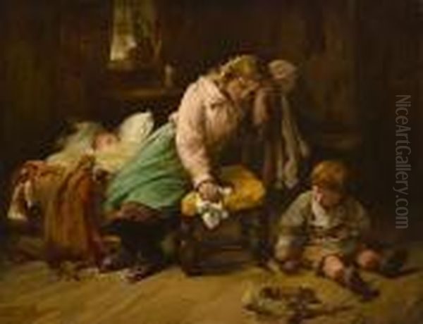 The Young Mother by Bernard Johann De Hoog