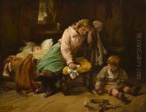 The Young Mother by Bernard Johann De Hoog