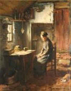 Dutch Interior by Bernard Johann De Hoog