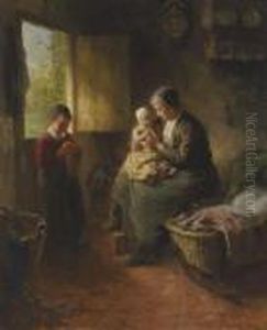 Mother's Joy by Bernard Johann De Hoog