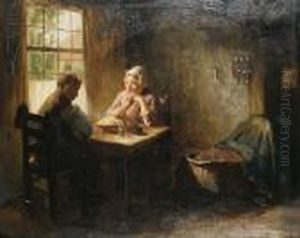 A Family Meal by Bernard Johann De Hoog